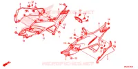 COPERTURA LATO/COPERTURA SERBATOIO per Honda NC 750 X ABS 2018