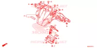 COPERTURA CENTRO/COPERTURA CORPO per Honda NC 750 X ABS DCT 2018
