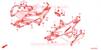 COPERTURA LATO/COPERTURA SERBATOIO per Honda NC 750 X ABS DCT 2018