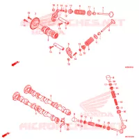ALBERO A CAMME/VALVOLA per Honda SH MODE 125 2019