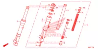 FORCELLA ANTERIORE per Honda SH MODE 125 2019