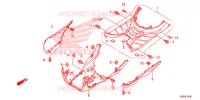 GONNA LATERALE/COPERTURA CENTRO per Honda SH MODE 125 2019