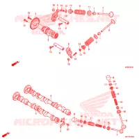ALBERO A CAMME/VALVOLA per Honda SH MODE 125 2018