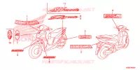 EMBLEMA/STRISCIA per Honda SH MODE 125 2018