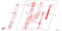 FORCELLA ANTERIORE per Honda SH MODE 125 2018