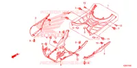 GONNA LATERALE/COPERTURA CENTRO per Honda SH MODE 125 2018