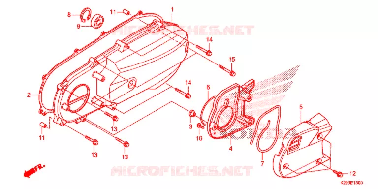 COPERTURA LATO SINISTRO Honda SCOOTER 125 SH 2018  ANC125H