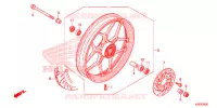 RUOTA ANTERIORE per Honda SH MODE 125 2018