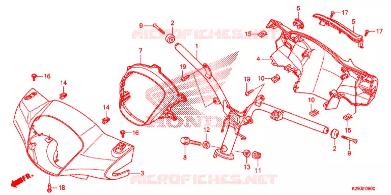 CONDOTTO MANIGLIA/COPERTURA MANIGLIA Honda SCOOTER 125 SH 2017  ANC125H