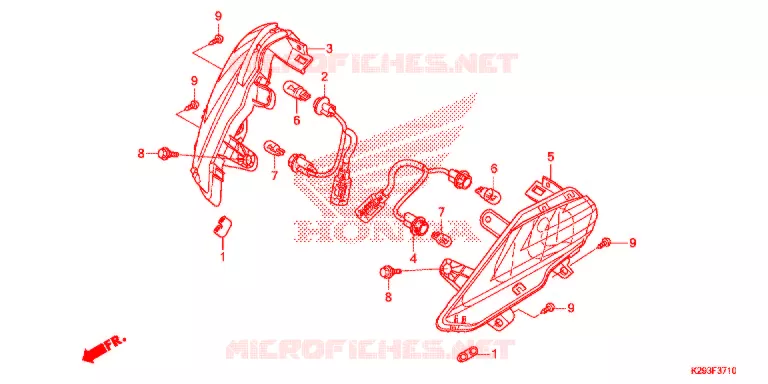 FRECCIA ANTERIORE Honda SCOOTER 125 SH 2018  ANC125H