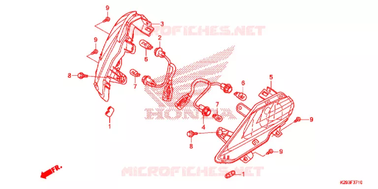 FRECCIA ANTERIORE Honda SCOOTER 125 SH 2017  ANC125H