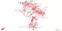 COPERTURA CENTRO/COPERTURA CORPO per Honda NC 750 X 2018
