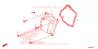 COPERTURA TESTA CILINDRO per Honda PCX 150 WHITE 2018