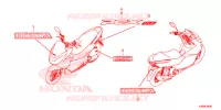 EMBLEMA/STRISCIA per Honda PCX 150 WHITE 2018