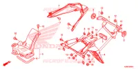PARAFANGO POSTERIORE per Honda PCX 150 WHITE 2018