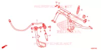 POSTEGGIO LATERALE per Honda PCX 150 WHITE 2018
