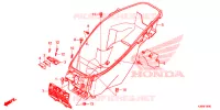 SEDILE/SCATOLA BAGAGLI per Honda PCX 150 WHITE 2018