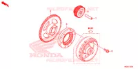 INGRANAGGIO AVVIAMENTO per Honda FOURTRAX 420 RANCHER 4X4 DCT EPS 2018