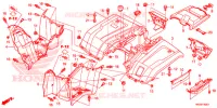 PARAFANGO POSTERIORE per Honda FOURTRAX 420 RANCHER 4X4 DCT EPS 2018