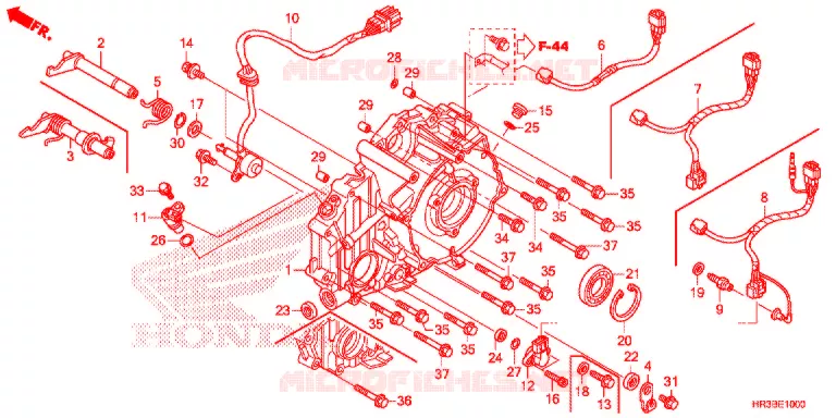 COPERTURA CASSA MANOVELLA Honda ATV 420 FOURTRAX 2018  TRX420FA2J
