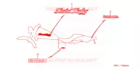 EMBLEMA/STRISCIA (DCY DC2) per Honda SHADOW 400 SLASHER 2000