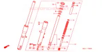 FORCELLA ANTERIORE per Honda SHADOW 400 SLASHER 2000
