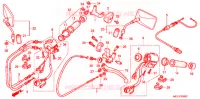 LEVA MANIGLIA/INTERRUTTORE/CAVO (DCY DC6) per Honda SHADOW 400 SLASHER 2000