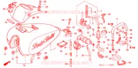 SERBATOIO CARBURANTE /POMPA COMBUSTIBILE (DCY DC2) per Honda SHADOW 400 SLASHER 2000