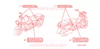 EMBLEMA/STRISCIA (PS2504/5) per Honda PS 250 2005