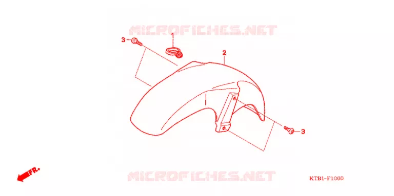 PARAFANGO ANTERIORE Honda MOTO 250 other-models 2006  PS2506