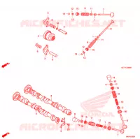ALBERO A CAMME/VALVOLA per Honda 50 CREA SCOOPY 2008