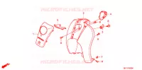 COPERTURA ANTERIORE/SCUDO GAMBA per Honda 50 CREA SCOOPY 2008