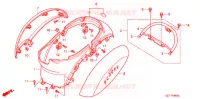 COPERTURA CORPO/SCATOLA BAGAGLI/ PORTATORE BAGAGLI per Honda 50 CREA SCOOPY 2008