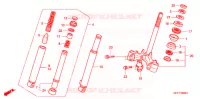 FORCELLA ANTERIORE/GAMBA STERZO per Honda 50 CREA SCOOPY 2008