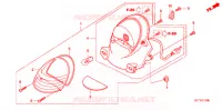 LUCE CODA/LUCE TARGA per Honda 50 CREA SCOOPY 2008