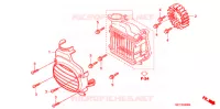 VENTILATORE RINFRESCATORE/COPERCHIO RADIATORE per Honda 50 CREA SCOOPY 2008