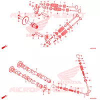 ALBERO A CAMME/VALVOLA per Honda FORZA 125 TOP BOX 2018