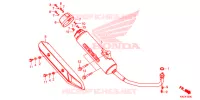 SMORZATORE SCARICO(2) per Honda FORZA 125 TOP BOX 2018