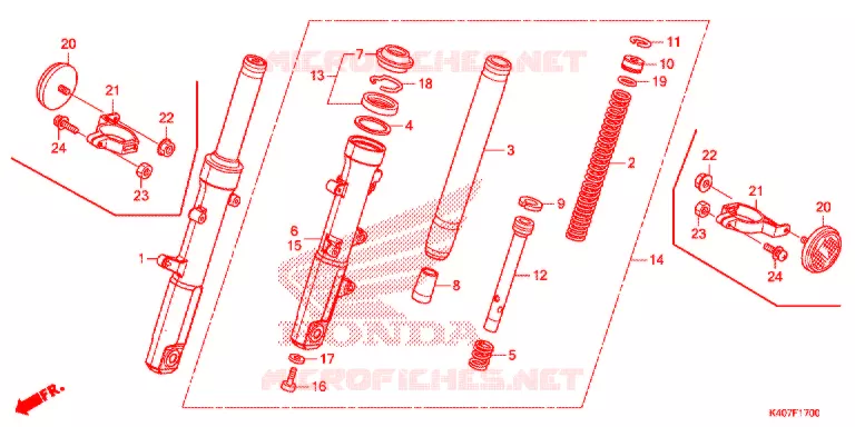 FORCELLA ANTERIORE Honda SCOOTER 125 FORZA 2020  NSS125ADK
