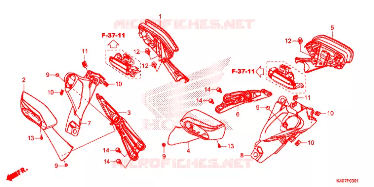 SPECCHIO (NSS125ADK) Honda SCOOTER 125 FORZA 2020  NSS125ADK