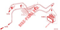 TUBO FRENO POST./CONDOTTO FRENO per Honda CB 500F ABS BLANC, ROUGE 2014