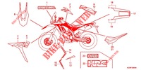 MARCHIO/STRISCIA (CRF250RL/RDA/RLA/RLD) per Honda CRF 250 RALLYE LOW, ABS 2020