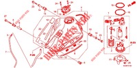 SERBATOIO COMBUSTIBILE (CRF250RL/RDA/RLA/RLD) per Honda CRF 250 RALLYE ABS 2020