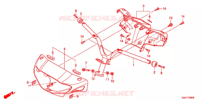 CONDOTTO MANIGLIA/COPERTURA MANIGLIA Honda SCOOTER 50 TACT 2019  NCY50K