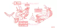 ETICHETTA CAUZIONE per Honda DIO 110 2020
