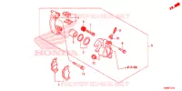 CALIBRO FRENO POSTERIORE per Honda FORZA 300 ABS 2020