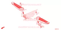 PEDANA per Honda FORZA 300 ABS 2020