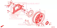 RUOTA POSTERIORE/BRACCIO OSCILLANTE per Honda FORZA 300 ABS 2020