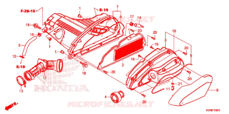 FILTRO ARIA Honda SCOOTER 300 FORZA 2020  NSS300AL