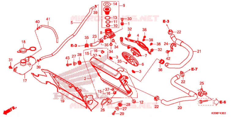 RADIATORE Honda SCOOTER 300 FORZA 2020  NSS300AL